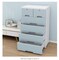 Dresser with Plastic Drawers, Storage Cabinet with 6 Drawers, Closet Drawers Tall Clothes Organizer,Playroom,Bedroom Furniture,Blue-Grey